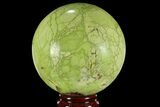 Bargain Polished Green Opal Sphere - Madagascar #95880-1